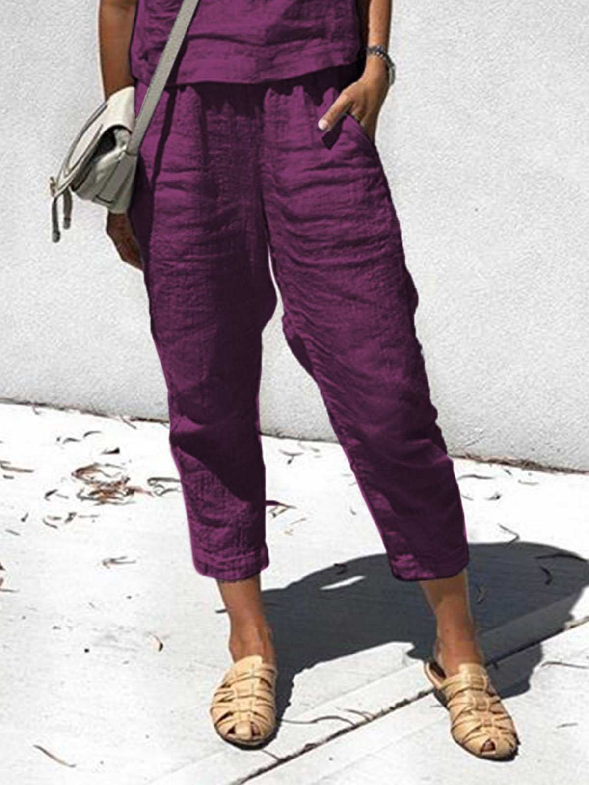 Pantaloni Casuale Bohemian di Lino