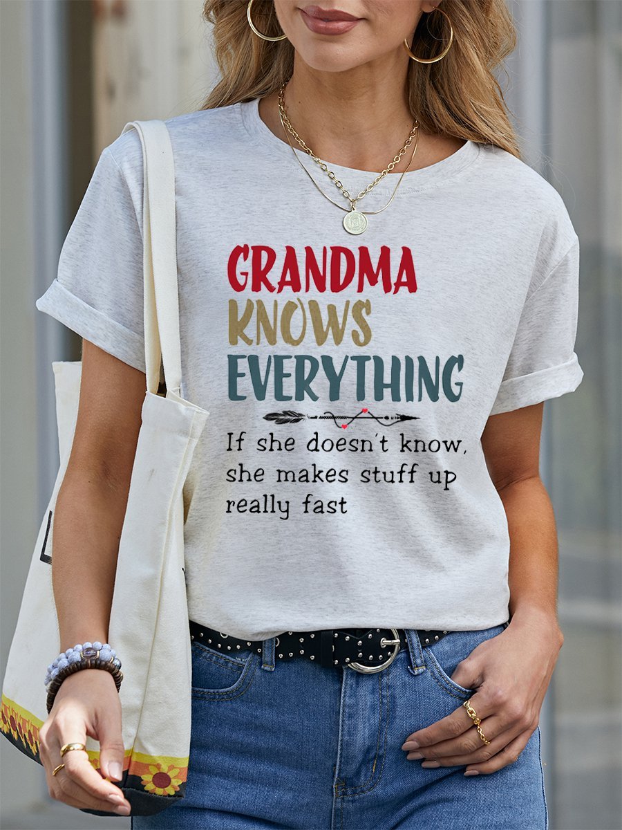 nonna Conosce Tutto quanto Donna T-shirt