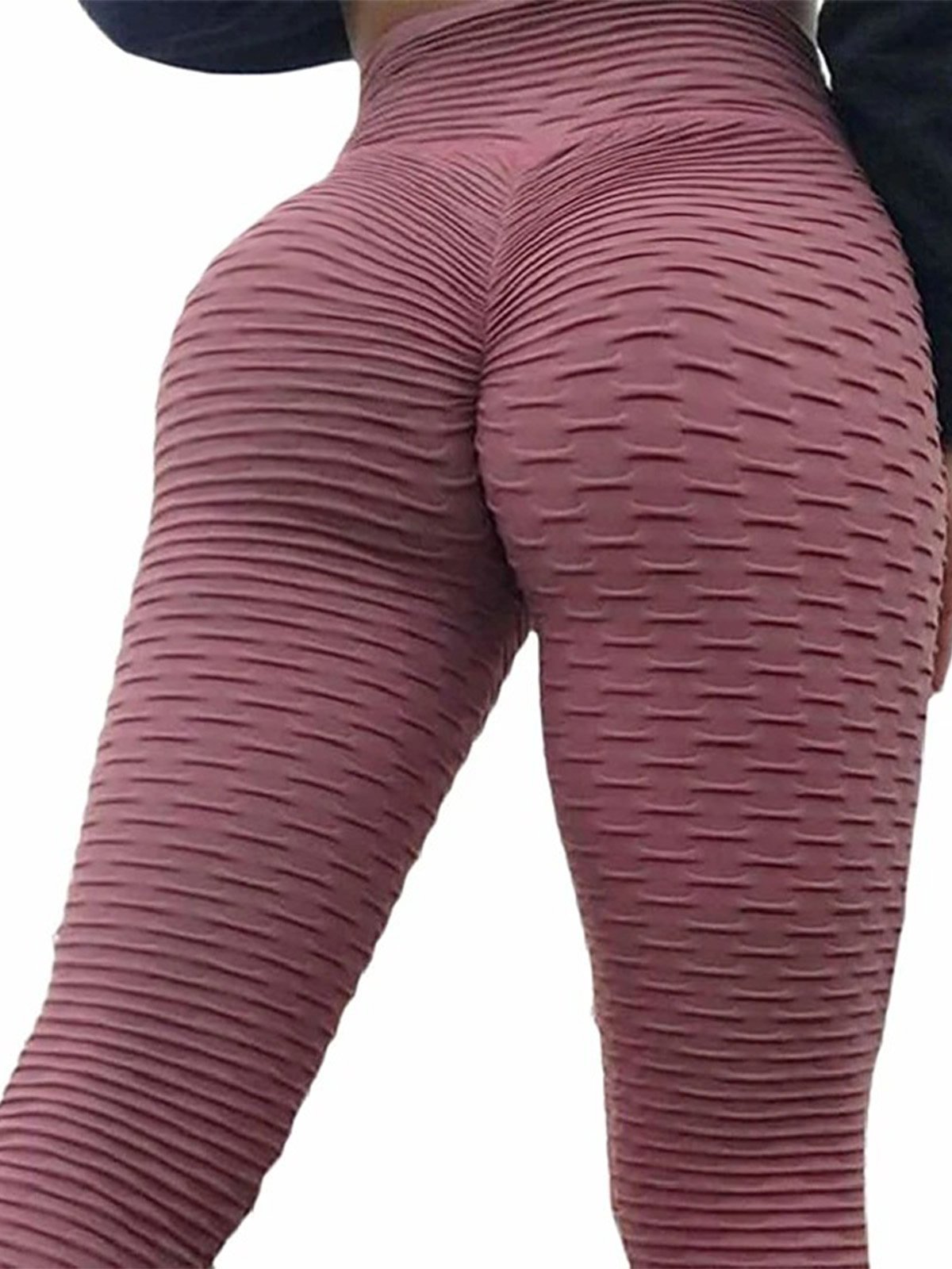 Donna burroso morbido di Alta Vita Yoga Pantaloni Lunghezza intera legging taglia grande