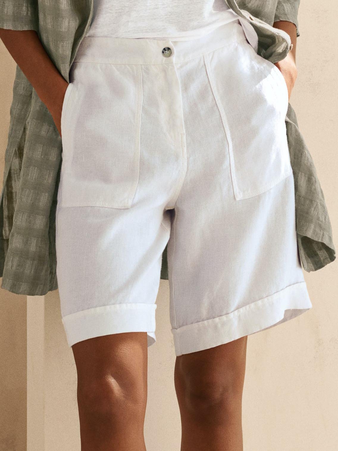 Cotone Solido Casuale Pantaloncini