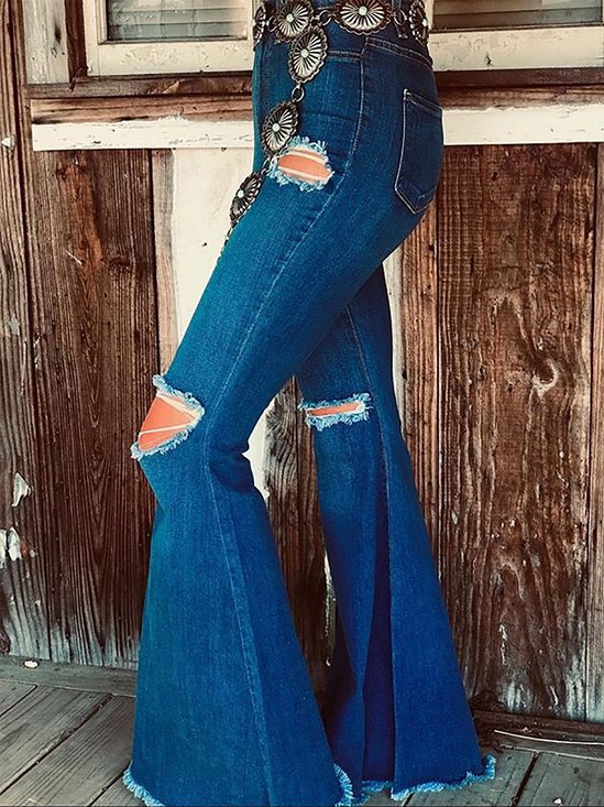 Pantaloni Blu Dritto Vintage Denim