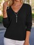 Donna Casuale Top Tunica Camicetta Camicia Maglione