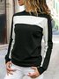 Girocollo Cotone miscele Multicolore Top