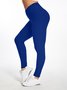 Donna burroso morbido di Alta Vita Yoga Pantaloni Lunghezza intera legging taglia grande