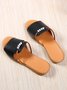 Strass Casuale Sandali col Tacco Zeppa
