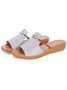 Strass Casuale Sandali col Tacco Zeppa