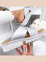 Contrasto Incrociato Cinghia laccio Slip on Cuneo diapositive