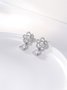 Linea Floreale Pieno Strass Grande Calcolo Orecchini
