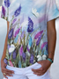 Casuale Farfalla T-shirt