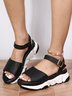 Leopardo & Solido piattaforma SCARPE DA GINNASTICA Sandali